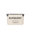 BURBERRY MEDIUM HORSEFERRY PRINT CANVAS CLUTCH,3083357