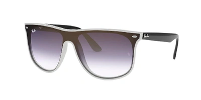 Ray Ban Ray-ban Sunglasses, Rb4447n 40 In White Demishiny/grad Violet Grad Blue Ar Ext G