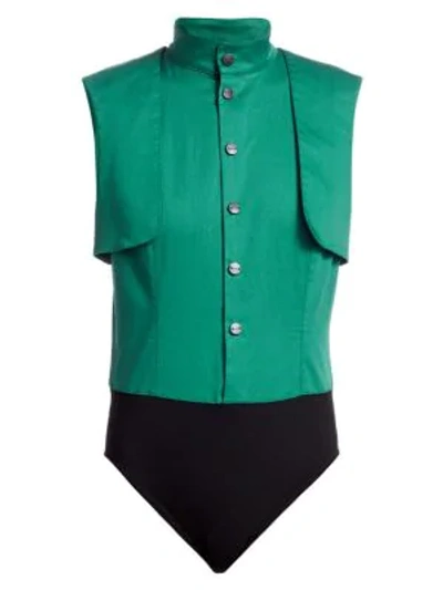 Artica Arbox Shirt Bodysuit In Emerald