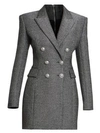 BALMAIN Double Breasted Wool-Blend Jacket Dress