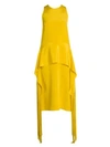 STELLA MCCARTNEY Peplum Detail Midi Dress