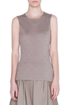 AKRIS PUNTO MINI STUD SLEEVELESS TOP,582300037913