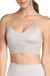 Alo Yoga Yoga Bra In Lavender Glossy/ Lavender