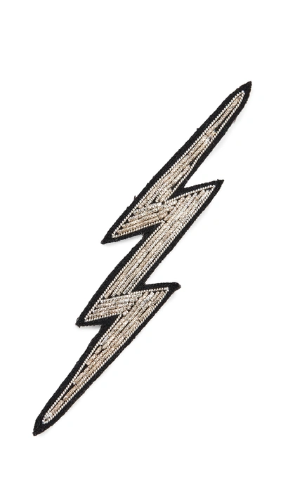 Macon & Lesquoy Lightning Pin In Silver