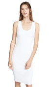 ENZA COSTA RIB SCOOP TANK MIDI DRESS