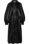 GIVENCHY HOODED GLOSSED-SHELL COAT