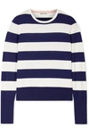 ALEX MILL STRIPED COTTON-BLEND SWEATER