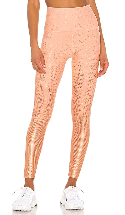 Beyond Yoga Drip Dot High Waisted Midi Legging - Coral Dust Rose Gold In Coral Dust & Rose Gold Drip Dot