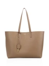 Saint Laurent Large Leather Shopper Tote