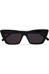 SAINT LAURENT MICA CAT-EYE ACETATE SUNGLASSES