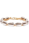 ISABEL MARANT NEW POOL SILVER AND GOLD-TONE BRACELET