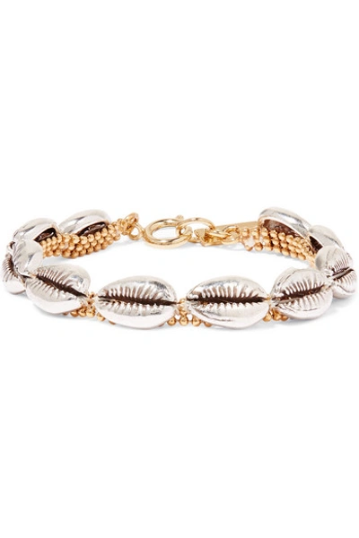 Isabel Marant New Pool Silver And Gold-tone Bracelet In Ecru