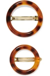 CULT GAIA RIA SET OF TWO TORTOISESHELL ACRYLIC HAIRCLIPS