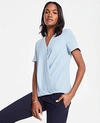 ANN TAYLOR WRAP FRONT TEE,506346