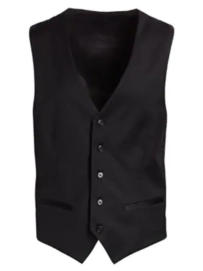 Saks Fifth Avenue Collection Wool Vest In Black