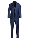 GIORGIO ARMANI Single-Breasted Plaid Wool Suit
