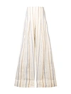 JACQUEMUS STRIPE EMBROIDERED HIGH WAISTED WIDE LEG TROUSERS,191PA071911214113353738
