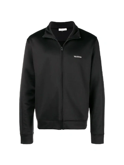 Valentino Zip Front Sports Jacket In Black