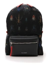 ALEXANDER MCQUEEN ALEXANDER MCQUEEN INSECT PATTERN ZIPPED BACKPACK