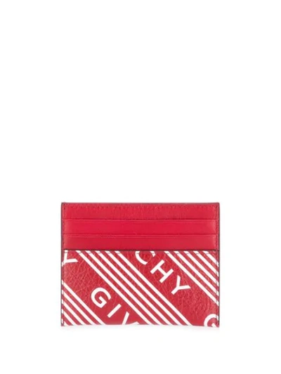 Givenchy Logo Print Cardholder - 红色 In Red