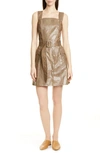 NANUSHKA LORENA SNAKE PRINT VINYL DRESS,PF19.03.030