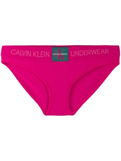 Calvin Klein Underwear Logo三角裤 - 粉色 In Tzx Pink