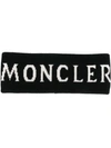 MONCLER MONCLER LOGO HEADBAND - BLACK