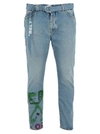 OFF-WHITE OFF WHITE SLIM LOW CROTCH JEANS,10974856