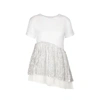 IN.NO Brooklyn Tulle & Silver Lace Jersey Tee
