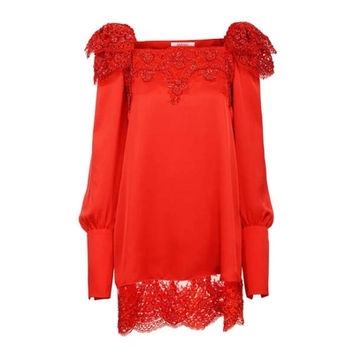 Jiri Kalfar Red Bohemian Dress With Extra Long Sleeves