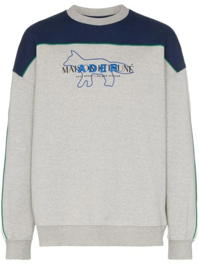 Maison Kitsuné Maison Kitsune Grey Ader Error Edition Layout Sweatshirt