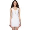 BALMAIN BALMAIN WHITE KNIT BUTTONED BODYSUIT