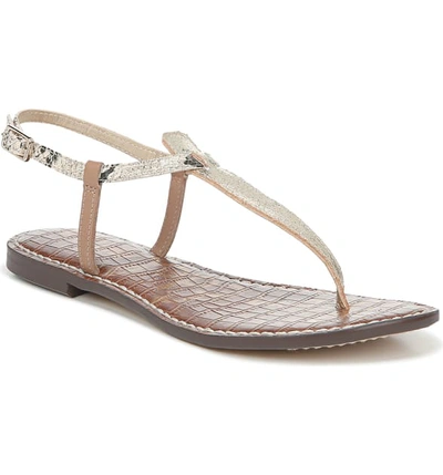 Sam Edelman 'gigi' Sandal In Luxe Gold/ Beach Multi