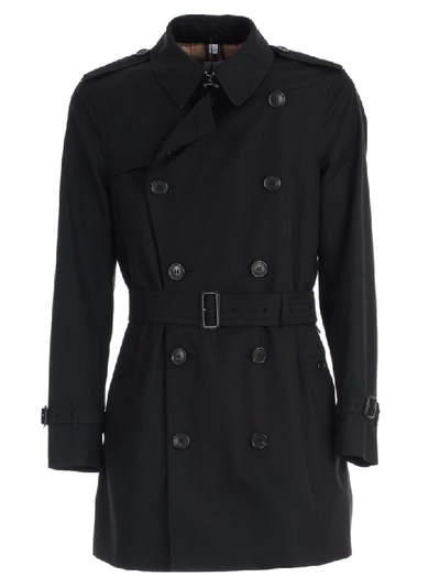 Burberry Wimbledon Trench Double Breasted In Black