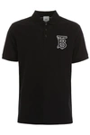 BURBERRY WARREN POLO SHIRT WITH EMBROIDERED LOGO,10975057