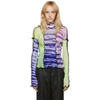 ASAI ASAI SSENSE EXCLUSIVE BLUE AND GREEN HOT WOK TURTLENECK