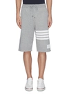 THOM BROWNE STRIPE SWEAT SHORTS