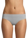 Dkny Seamless Mid-rise Bikini In Grey