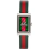 GUCCI GREEN & RED G-FRAME WATCH