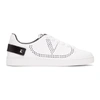 Valentino Garavani Backnet Low-top Sneakers In White/black