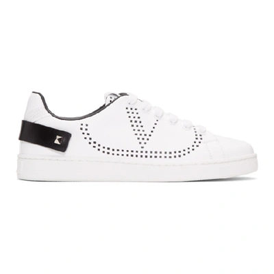 Valentino Garavani Backnet Low-top Trainers In White/black