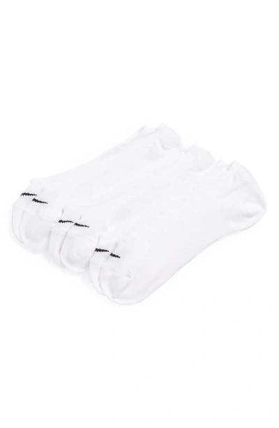 Nike 3-pack No-show Socks In White/black