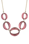 ALEXIS BITTAR ESSENTIALS LARGE LUCITE LINK NECKLACE,AB00N118062