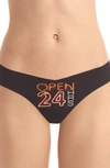 COMMANDO PRINT THONG,CT18