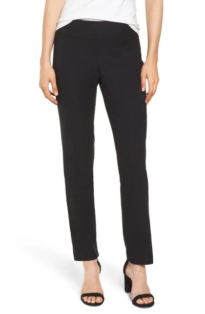 Nic + Zoe 'the Wonder Stretch' Straight Leg Pants In Black Onyx