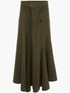 JW ANDERSON TWISTED WASHED SKIRT WITH FRONT DRAPE,SK05919B18957513699896