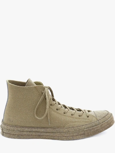 Jw Anderson Bamboo Felt Chuck Taylor Converse In Green