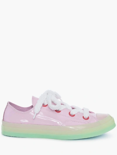 Jw Anderson Light Pink Patent Low Top Chuck Taylor Converse