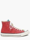 JW ANDERSON GLITTER COLOURBLOCK HI-TOP SNEAKERS,FW0001FA000343513895151