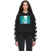 OFF-WHITE OFF-WHITE BLACK AND MULTICOLOR DIAG WATERFALL OVER HOODIE